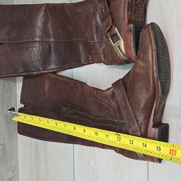 UGG Australia 3184 Women Brown Tall Boots Leather Riding Shoes Sz 7 - Picture 8 of 14